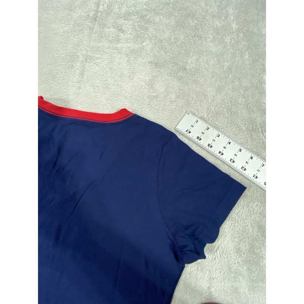 New England Patriots T-Shirt Womens M Blue Football NFL Team Apparel Sparkle - Picture 6 of 12
